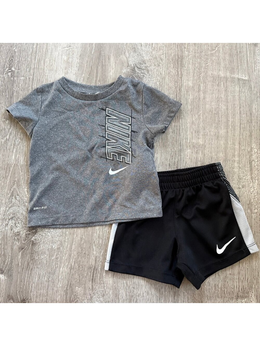 Nike Dri-Fit Shorts & Shirt Set, 12 months